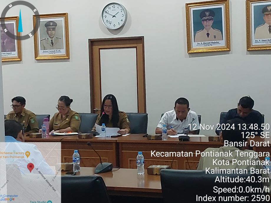 Bidang Distribusi Pangan Dinas Ketahnan Pangan diwakili oleh ibu Lilis mengikuti Rapat Inflasi ,Rapat di pimpin oleh Asisten Bidang Perekonomian Sekretariat Daerah Prov Kalbar