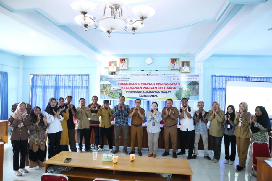 Sosialisasi Peningkatan Ketahanan Pangan Keluarga oleh DinasKetahanan Pangan Prov Kalbar.