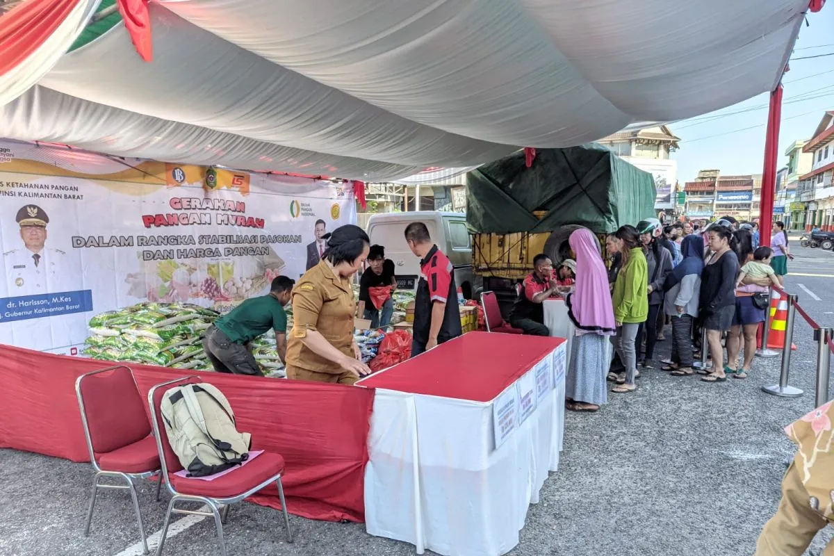 KALBAR JAGA DAYA BELI HADIKAN GERAKAN PANGAN MURAH DI KOTA SINGKAWANG